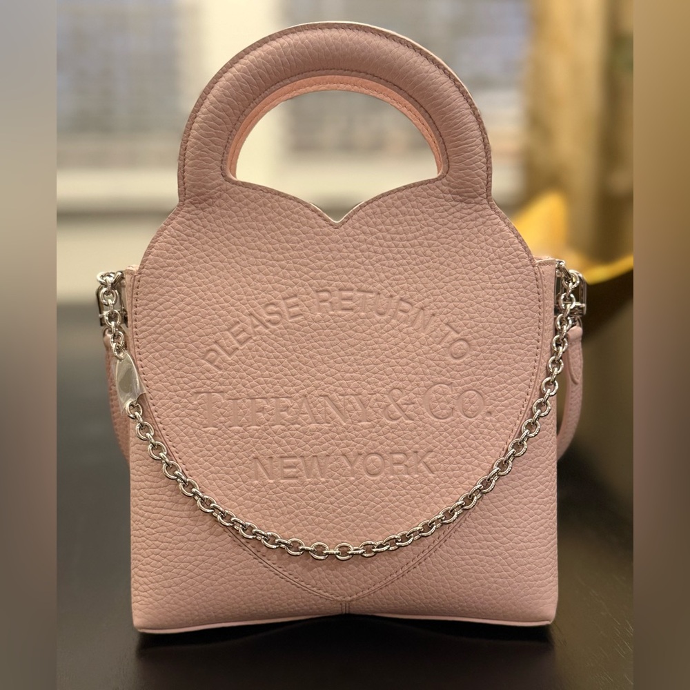 Tiffany & Co. Blush Pink Mini Bag with Silver Chain